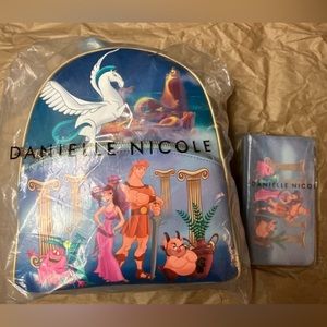 NWT Danielle Nicole Mini Backpack & Wallet Set - Disney Hercules